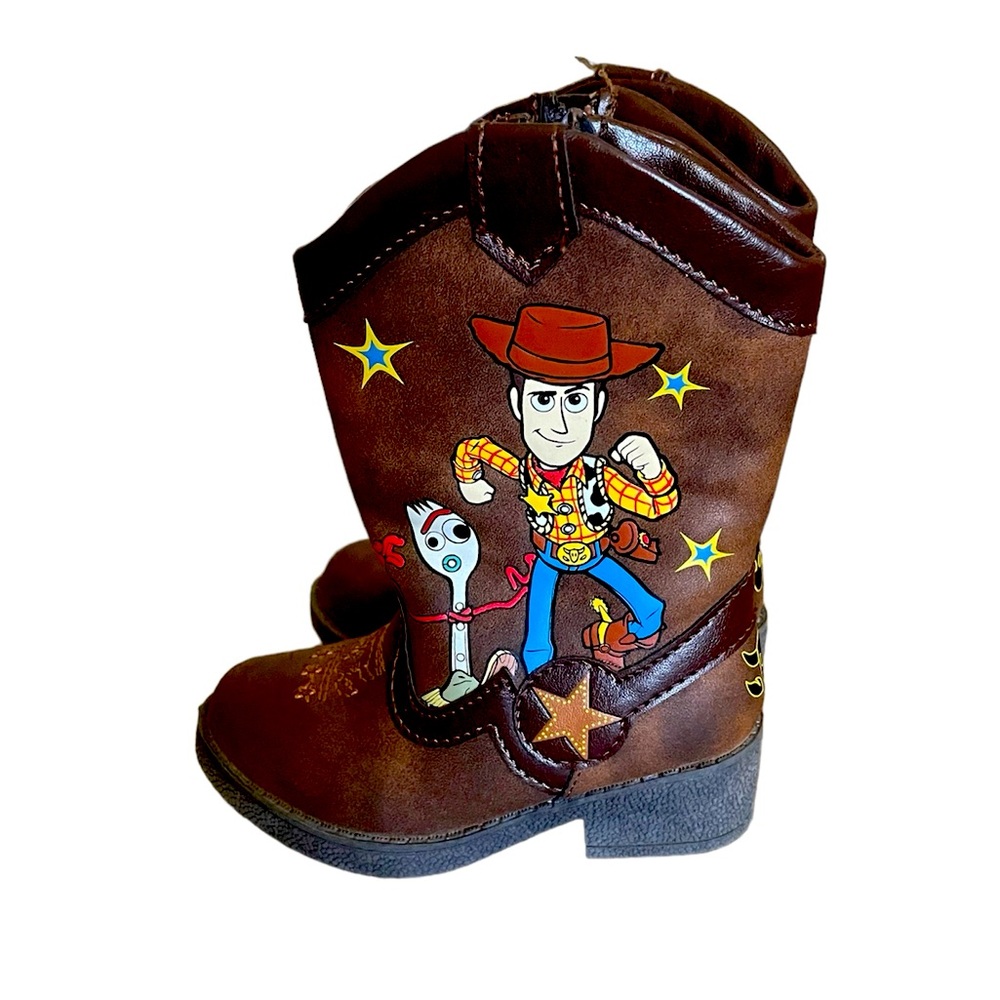 BOGO EUC Toy Story 4 Woody and Forky cowboy boots toddler size 5